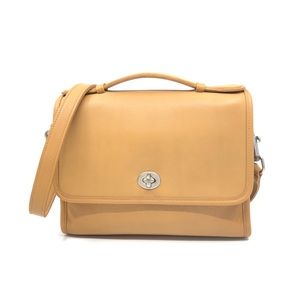 *SOLD* Vtg COACH NOS Classic Court Bag Camel Tan